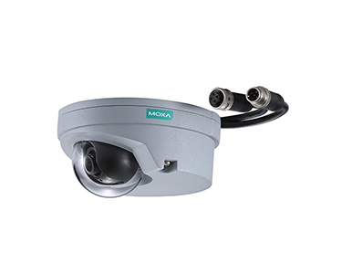Moxa VPort P06-2L28M-T - EN50155,FHD,H.264/MJPEG IP camera,M12 connector,1 audio input,PoE , 2.8mm Lens,-40 to70C by MOXA